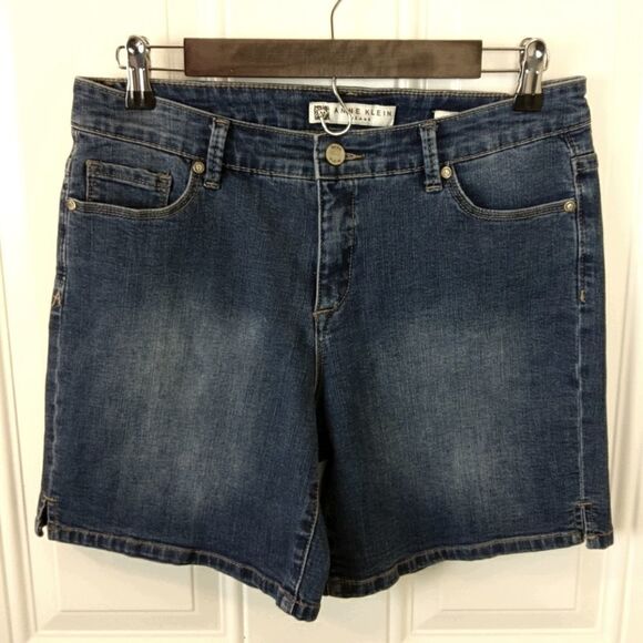 Anne Klein blue denim 5 pocket shorts - Picture 1 of 13